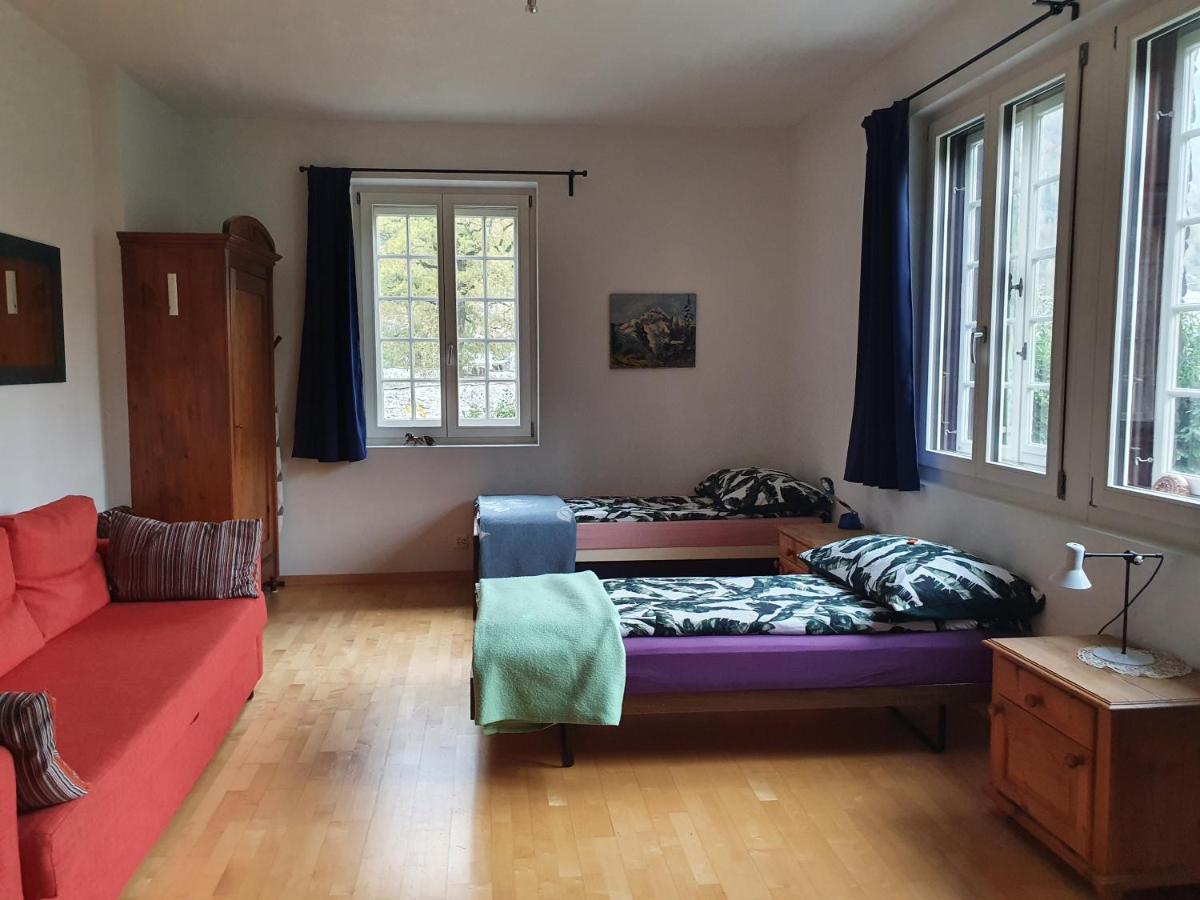 Zentral Gelegene Wohnung Mit Grossem Garten อินเทอร์ลาเคน ภายนอก รูปภาพ